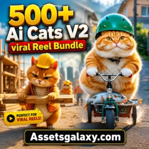500+ AI Cat Reels Bundle | Viral Instagram & YouTube Shorts Videos