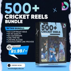500+ Cricket Reels Bundle
