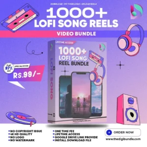 1000+ Lofi Song Reels Bundle
