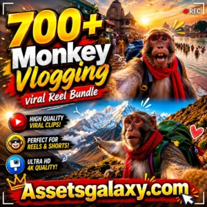 700+ Monkey Vlogging Reels Bundle