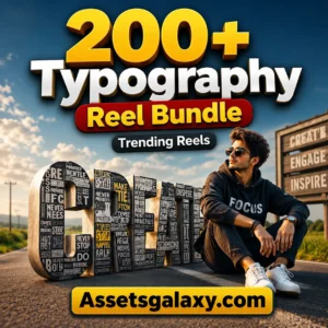 200+ Typography Pack | Premium Text Animation Templates